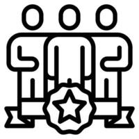 professioneel icoon lijn symbool teken vector