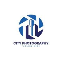 echt landgoed fotografie logo ontwerp professioneel concept vector