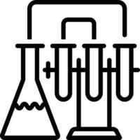 lijnpictogram voor lab vector