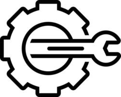 lijnpictogram voor configuratie vector