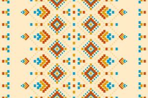 mooi tapijt ikat kunst. meetkundig etnisch naadloos patroon in stam. kleding stof Indisch stijl. vector