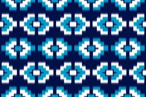kleding stof etnisch patroon kunst. ikat naadloos patroon in stam. Amerikaans, Mexicaans stijl. vector
