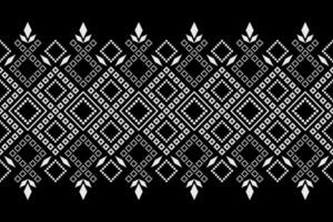 natuur jaargangen kruis steek traditioneel etnisch patroon paisley bloem ikat achtergrond abstract aztec Afrikaanse Indonesisch Indisch naadloos patroon voor kleding stof afdrukken kleding jurk tapijt gordijnen en sarong vector