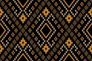 natuur jaargangen kruis steek traditioneel etnisch patroon paisley bloem ikat achtergrond abstract aztec Afrikaanse Indonesisch Indisch naadloos patroon voor kleding stof afdrukken kleding jurk tapijt gordijnen en sarong vector