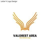 abstract Vleugels vogel logo. luxe brief v logo. vliegend vogel logo. echt landgoed logo. professioneel brief v logo ontwerp. vector