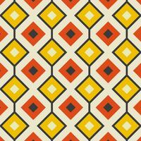 naadloos patroon in retro stijl. abstract structuur decoratief jaren 50, jaren 60, jaren 70 stijl. kan worden gebruikt voor kleding stof, behang, textiel, muur decoratie. vector illustratie