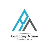 ra brief logo ontwerp icoon vector