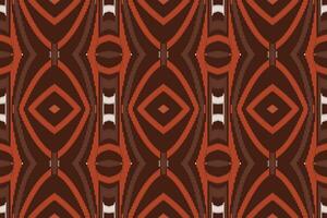 ikat naadloos patroon borduurwerk achtergrond. ikat streep meetkundig etnisch oosters patroon traditioneel.azteken stijl abstract vector illustratie.ontwerp voor textuur, stof, kleding, verpakking, sarong.