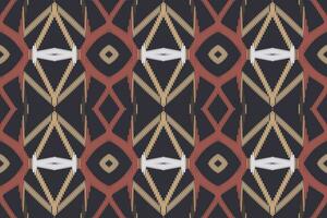 motief ikat paisley borduurwerk achtergrond. ikat streep meetkundig etnisch oosters patroon traditioneel. ikat aztec stijl abstract ontwerp voor afdrukken textuur,stof,sari,sari,tapijt. vector