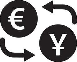 geld uitwisseling betaling icoon symbool vector afbeelding. illustratie van de dollar valuta munt grafisch ontwerp beeld