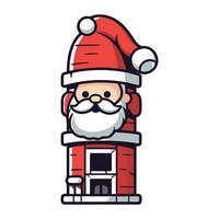 de kerstman claus icoon. tekenfilm illustratie van de kerstman claus vector icoon voor web