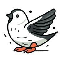 duif tekening icoon. vector illustratie geïsoleerd Aan wit achtergrond.