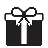 vector geschenk doos icoon, Kerstmis pictogram.