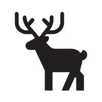 vector Kerstmis rendier icoon. pictogram.