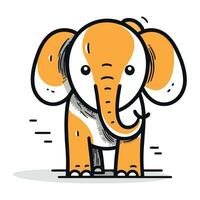 olifant tekening icoon. vector illustratie. eps 10