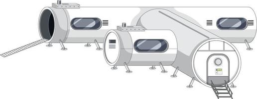 deel van ruimtestation geïsoleerd vector