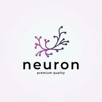 abstract neuron logo voor medisch idee ontwerp, hersenen icoon illustratie vector