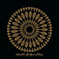 minimalistische geestelijkheid Indië, Islam mandala goud achtergronden. bruiloft mandala ornament glimmend ronde luxe Hoes voor afdrukken. bloemen getextureerd. vector