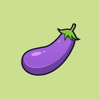 aubergine illustratie. geschikt voor decoratie, sticker, icoon en ander. vector