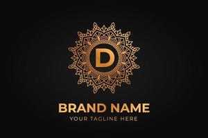 luxe mandala merklogo vector