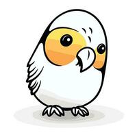 schattig vogel icoon. vector illustratie van een schattig tekenfilm vogel.