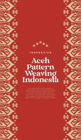 Indonesisch aceh patroon het weven illustratie vector