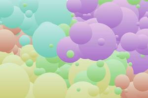 een kleurrijk achtergrond met bubbels en andere vormen vector