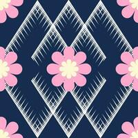 naadloos patroon met bloemenontwerp vector