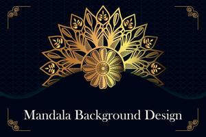 creatief, modern, abstract en professioneel kleur luxe sier- mandala achtergrond ontwerp of patroon ontwerp vector