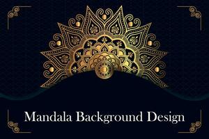 creatief, modern, abstract en professioneel kleur luxe sier- mandala achtergrond ontwerp of patroon ontwerp vector