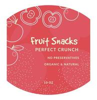 fruit snacks perfect kraken, Nee conserveermiddelen vector