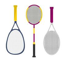 badminton of tennis rackets, sport- en kom tot rust vector