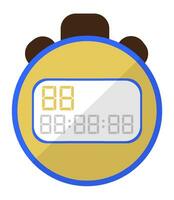 voetbal sport- apparatuur, timer of stopwatch vector