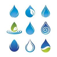 waterdruppel logo afbeeldingen vector