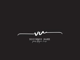 handtekening vu mode logo icoon, luxe vu uv logo brief ontwerp voor winkel vector