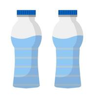 plastic water fles, hydratatie blijven gezond vector