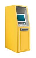 Geldautomaat geautomatiseerd teller machine, bank geldautomaat vector