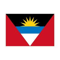 nationaal land vlag van antigua en Barbuda vector