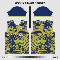 vector t-shirt sport ontwerp, sublimatie Jersey