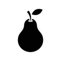 Peer fruit icoon vector ontwerp sjabloon gemakkelijk en schoon