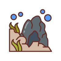onderwater- grot icoon in vector. illustratie vector