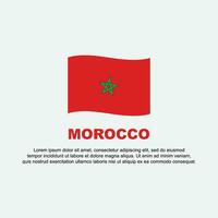 Marokko vlag achtergrond ontwerp sjabloon. Marokko onafhankelijkheid dag banier sociaal media na. Marokko achtergrond vector