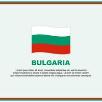 bulgarije vlag achtergrond ontwerp sjabloon. bulgarije onafhankelijkheid dag banier sociaal media na. bulgarije ontwerp vector