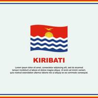 Kiribati vlag achtergrond ontwerp sjabloon. Kiribati onafhankelijkheid dag banier sociaal media na. Kiribati ontwerp vector