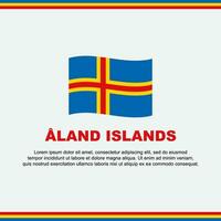 een land eilanden vlag achtergrond ontwerp sjabloon. een land eilanden onafhankelijkheid dag banier sociaal media na. een land eilanden ontwerp vector