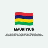 Mauritius vlag achtergrond ontwerp sjabloon. Mauritius onafhankelijkheid dag banier sociaal media na. Mauritius achtergrond vector