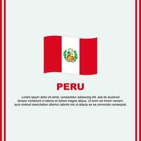 Peru vlag achtergrond ontwerp sjabloon. Peru onafhankelijkheid dag banier sociaal media na. tekenfilm vector