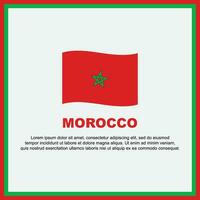 Marokko vlag achtergrond ontwerp sjabloon. Marokko onafhankelijkheid dag banier sociaal media na. Marokko banier vector