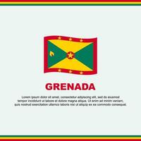 Grenada vlag achtergrond ontwerp sjabloon. Grenada onafhankelijkheid dag banier sociaal media na. Grenada ontwerp vector