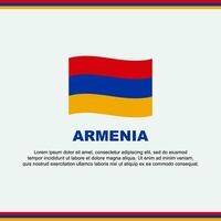 Armenië vlag achtergrond ontwerp sjabloon. Armenië onafhankelijkheid dag banier sociaal media na. Armenië ontwerp vector